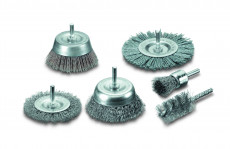 Brush disc corrugation. D80*15*0.3mm rel. 8mm (Lessmann, KRONBURSTE)