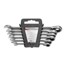 Set of keys combined ratchet reversible AV Steel 6 items