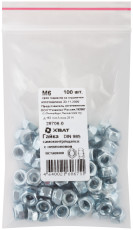 Self-locking nut with nylon insert M6 100 pcs DIN 985 packing
