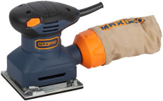 MAX-PRO Vibrating grinder 230 W; 13500 rpm; 115x100 mm; aluminum sole; dustproof off; clamp; rubber inserts; 1.2 kg; box