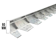 Алюминиевый бордюр ГеоПластБорд длина 2500мм высота 60мм 1 штука