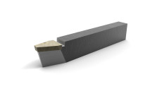 Cutter for grooving in pulleys for V-belts, 25x16x140, angle ∠α = 34° T5K10