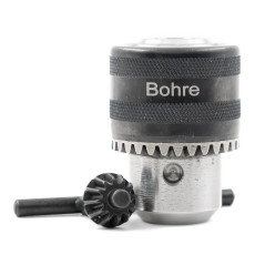 Патрон сверлильный Bohre трехкулачковый с ключом 1,5-13 мм 1/2&quot;-20 UNF