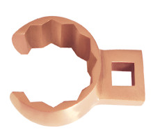 Насадка накидная с открытым зевом 1/2"1-1/4 искробезопасный сплав BeCu 164B-1022, HORTZ
