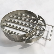 Magnetic grid PROF-MAGNET round with cleaning system, 250x80 mm, 5 rods