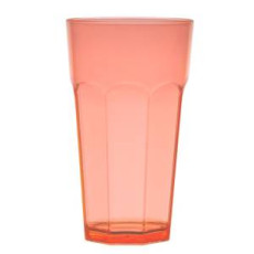 Polycarbonate glass Glux 350 ml orange fluorescent transparent