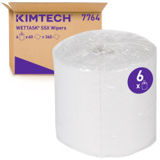 Kimtech® Wettask™ SXX Cleaning Material - Roll / White (6 Replaceable cartridges x 60 sheets)
