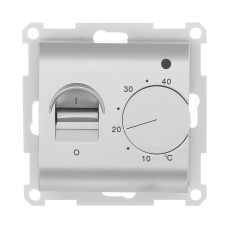 Терморегулятор теплого пола в комплекте с сенсором (серебристый металлик), LK60, LK80