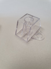 The C-8 stand is transparent