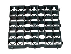 Reinforced lawn grate 50x50x4 cm Geoplastboard 1 piece color black