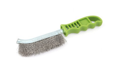 270251 Brush with plastic handle, stainless steel bristles