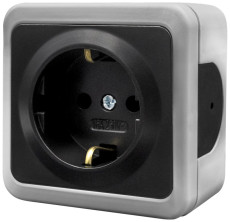 Розетка NE-AD Multima с заземлением, для открытой проводки