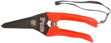 Garden pruner, overlapping cutting edges, plastic handles 175 mm