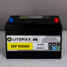 LitoMax 12V 105Ah 1302Wh Sodium Starter/Traction battery R+
