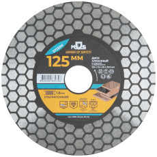 Diamond cutting disc for ceramics and porcelain stoneware 125 x 1.6 x 25 x 22.2 mm