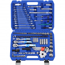 Набор инструментов 121 предмет GOODKING B-10121 1/4" 3/8" 1/2" трещотка 72 зуба Набор инструментов для автомобиля для дома