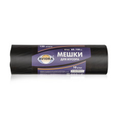 Aviora garbage bags / bags, 120 l, 12 microns, 10 pcs. in a roll