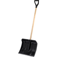 Bogatyr CYCLE STANDART snow shovel with wooden handle and V-handle