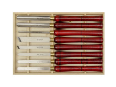 A set of turning wood cutters, 8 pieces