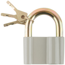 Padlock, aluminum alloy body 72x48 mm, steel shackle 13 mm