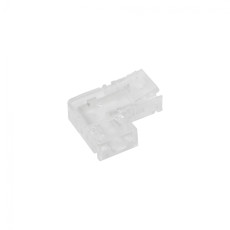 Electrical connector for 8mm wide LED strips, angled, AKS