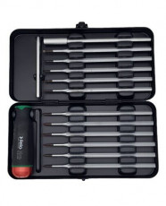 Felo Отвертка c регулировкой крутящего момента Серия Nm 0,6-1,5 с набором насадок 12 шт в кейсе 10099116