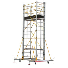 The telescopic tower has 15 steps