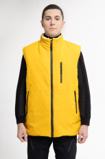 Жилет мужской утепленный горчичный