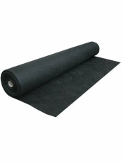 Geotextile construction and garden Geoplastboard 150 g/m2 1.6 x 25 m 40m2 from weeds, for paths, covering black