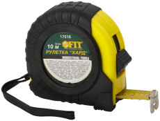 Рулетка прорезиненный корпус &quot;Хард&quot; 10 м x 25 мм