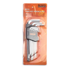 CUSTOR Set of L-shaped Hex Keys 9 items KW-64209S