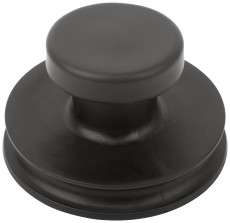 The suction cup is single rubberized