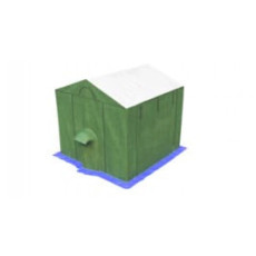 Палатка сварщика МногоТентов нефтяник 2x2,5x2.4 м (Стены брезент ОП/крыша ткань ПВХ)