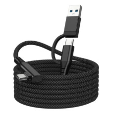 Кабель Type-C - Type-C с USB-адаптером