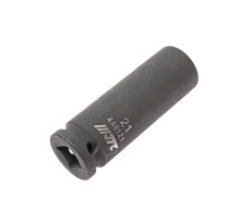 Головка торцевая ударная глубокая тонкостенная 6-гранная 1/2&quot; х 21мм, длина 82мм JTC /1/10/100