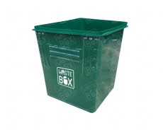 Контейнер 0,75м3 радиусный угол 1,5/2 с усилителями без крышки без колес