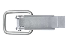The latch is tension unregulated stainless steel.steel A00027.207428
