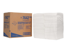 Kimtech® Cleaning cloths for removing sealants - Folded in 1/4 / White (1 box x 500 sheets)