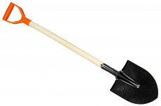 Universal bayonet shovel (American) on a wooden handle and a plastic handle.