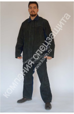 Welder's suit made of fabric 