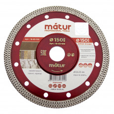 Diamond turbo X ultra-thin disc, 150x1.5x10x22mm, MATUR (50)