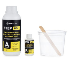 Compound (sealant) removable silicone two-component filler electrical insulation for junction boxes STEP-M3 0.5 kg