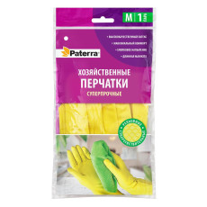 SUPER DURABLE Paterra Household Rubber Gloves, size M /120 pcs.