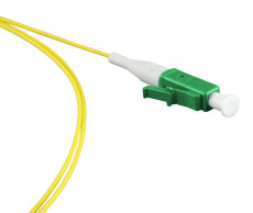 FPT-B9-9-LC/AR-1M-LSZH-YL Pigtail fiber optic SM 9/125 (OS2), LC/APC, 1m, LSZH