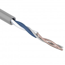 REXANT twisted pair cable U/UTP, category 5e, PVC, 1PR, 24AWG, internal, grey, 305 m