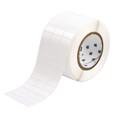 THT-5-483-10 labels, material B-483, glossy white polyester, size 25.4 x 12.7 mm, 10,000 pcs. in the rule.