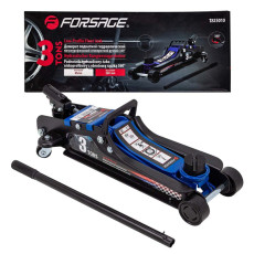 Домкрат подкатной гидравлический низкопрофильный 3т (усиленный корпус,поворотная ручка 360°,h min-89 мм)