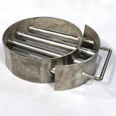 Magnetic grid PROF-MAGNET round with cleaning system, 200x80 mm, 4 rods