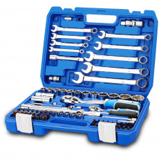 Набор инструментов 82 предмета GOODKING B-10082 1/4" 1/2" трещотка 72 зуба для автомобиля для дома