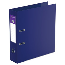 Berlingo recorder folder, 70 mm, double-sided vinyl, with pocket on the box, bottom metal. edging, blue